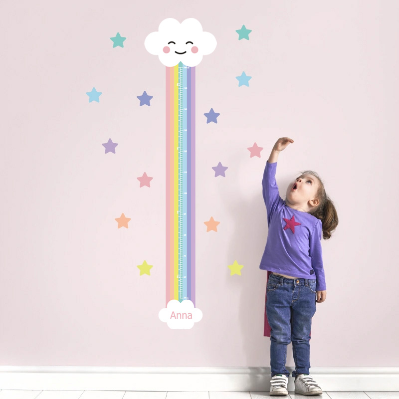 Height Charts rainbow theme